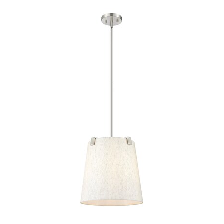 Z-Lite Weston Pendant, 3-Light, 13 In.W x 13 In.H, Brushed Nickel/Cream 3502P13-BN